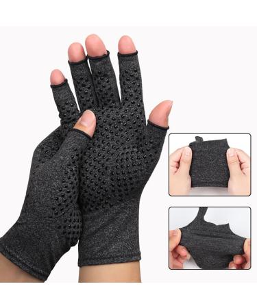 Cotton Fingerless Arthritis Compression Gloves | Soft Breathable & Nonslip | Carpal Tunnel Relief & Hand Comfort - Buy Online on GoSupps.com
