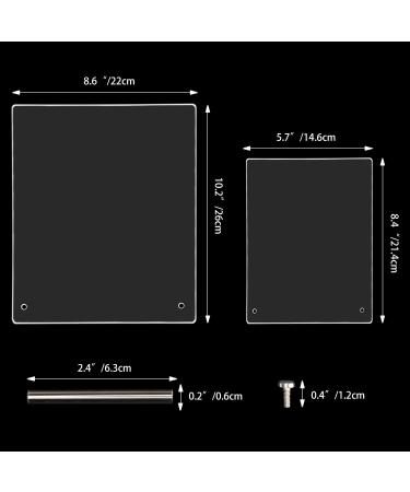 Noverlife 2PCS Transparent Nail Art Display Board | Acrylic False Nail Tips Sample Display | Nail Art Design Polish Board for Professional Salon Practice - Large & Small - Buy Online on GoSupps.com