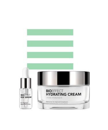 BIOEFFECT EGF Serum & Hydrating Cream with Hyaluronic Acid in a Water Based Formula for a Dramatic Moisturizing Boost Target Wrinkles & Signs of Aging for a Glowing Hydrated & Youthful Complexion