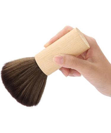 Demeras Barber Neck Duster Tool 15x6x4 Barber Cleaning Wood Handle Hair Sweep Brush Hairdressing Neck Face Duster Tool - Buy Online on GoSupps.com