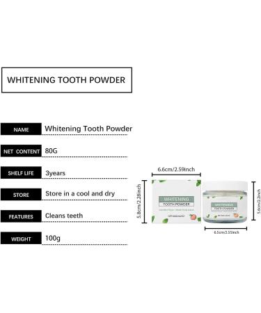 Toothpaste Powder 80g Mint Flavor Instant Whitening Dental Powder | Dental Care Product | For Daily Oral Hygiene at Home and While Traveling - Buy Online on GoSupps.com