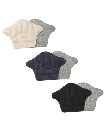 FRCOLOR 3 Pairs High Heels Heel Stickers Shoes Holes Patches Comfortable Shoe Heel Pads Simple Shoes Heel Patches Self-Adhesive Heel Pads Casual Shoes Heel Pads Heel Cushions