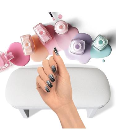 CHAOEEMY Manicure Armrest - PU Leather Hand Pillow for Nail Desk & Salon Table (White) - Buy Online on GoSupps.com