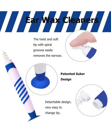 Ear Wax Remover Kit with 16 Soft Silicone Tips - Gentle Ear Cleaning Tool for Adults and Kids - Buy Online on GoSupps.com