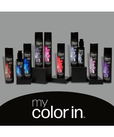 MyColorIn Metallic Copper Color Depositing Shampoo | Sulfate & Paraben Free Hair Dye | 8 Vibrant Shades | Made in USA | International Shipping - Buy Online on GoSupps.com