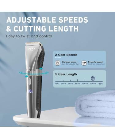 PFAY Professional Hair Clippers for Men - Waterproof Electric Trimmer Cordless Beard Razor & Mustache Shaver - Buy Online on GoSupps.com