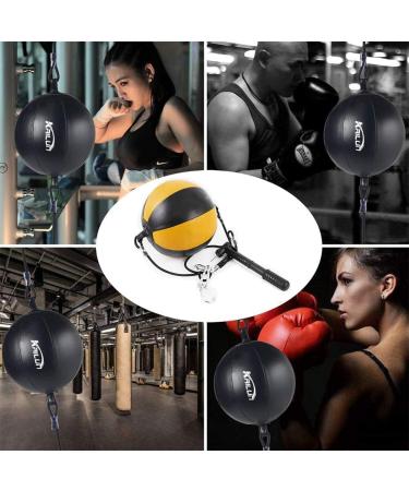 HUICHAI Kvittra Double End Punching Bag - Boxing & MMA Training Kit with Reflex Ball, Headband, and Pump - Buy Online on GoSupps.com