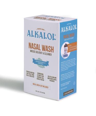 Alkalol Natural Nasal Wash with Menthol - 2 Piece Set | Soothing Relief | 1 Count - Buy Online on GoSupps.com