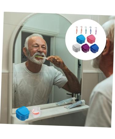 Healeeved 10-Piece False Toothbrush Storage Box - Travel-Friendly Denture & Prosthesis Cleaning Container - Buy Online on GoSupps.com