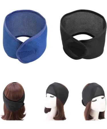JSGHGDF Mesh Hair Wraps for Black Women Mesh Wrap Spa Headband For Washing Face Sleeping Hair Wrap Hair Net for Women Makeup Blue - Buy Online on GoSupps.com
