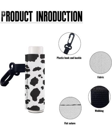 SCRAWLGOD Cow Print Lip Balm Holder Keychain Portable Lip Balm Sleeve keychain Chapstick Holder Secure and Nice Hand Feeling Set of 2 Cow Print 2 - Buy Online on GoSupps.com
