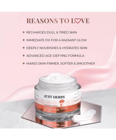 Skin Face Cream with SPF 30+ | Saffron & White Lotus Radiance Booster for All Skin Types - 50g - Buy Online on GoSupps.com