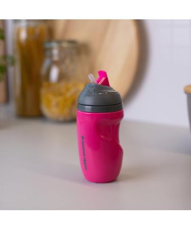 Tommee Tippee Insulated Straw Toddler Tumbler Cup - Pink | 12+ Months | 1pk - 549358 - Buy Online on GoSupps.com