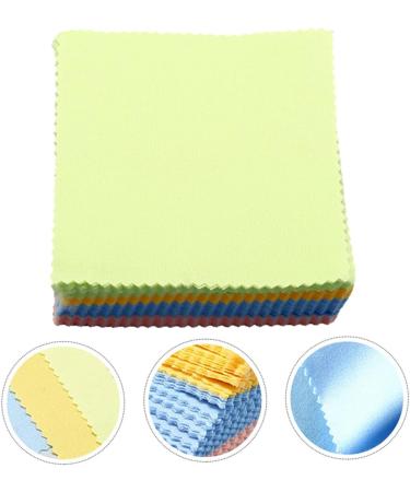 100pcs Glasses Cleaning Cloths - Premium Eyeglass Wipes & Screen Cleaners for Glasses Knitted Fabric 10x10cm - Buy Online on GoSupps.com