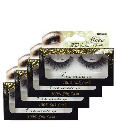"4 Pairs" Miss Lash 100% Handmade Tapered 3D Volume lash M373