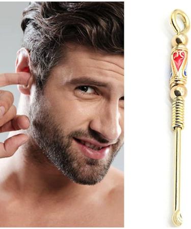 Retro Brass Ear Spoons Portable Ear Cleaning Tool Earpick Ear Wax Remover Curette Cleaner Ear Pick Keychain Pendants - Buy Online on GoSupps.com