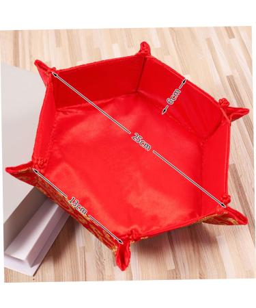 Holibanna Snack Plate 2pcs Spring Festival Decoration Chinese Style Candy Container Candy Box Bride Dried Fruit Plate - Buy Online on GoSupps.com