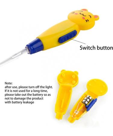 ZITIANY LED Ear Wax Removal Tool with Tweezer & Spoon - Safe Ear Pick for Adults & Kids - Detachable Ear Scoop Kit with Light - A-Green - Buy Online on GoSupps.com