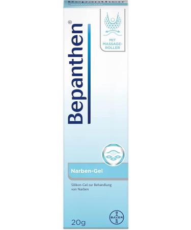 Bayer Bepanthen Scar Gel 20g - Smoother Less Noticeable Scars with Massage Roller | Relieves Itching & Tension | Ships Internationally - Buy Online on GoSupps.com