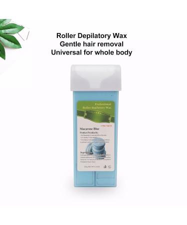 Roll-On Wax - Portable Safe Hair Removal Refill for Armpits | Beauty Salon Quality - Macaroon Blue - Buy Online on GoSupps.com