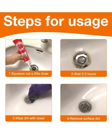 DAJILI 120g*2PCS Mould Magic Extreme Gel UK Deep Mould Remover Gel Powerful Mould Cleaner Gel Quick Cleaning Solution for Bathroom Toilet Washing Machine Seal Sink Tile Stains - Buy Online on GoSupps.com