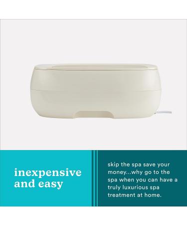 Homedics Theraspa Deluxe Paraffin Wax Bath - 3 lb Paraffin Wax with 20 Liners - Moisturizing & Hydrating Spa Kit with Hypoallergenic Warmer for Soothing Hands and Feet - Buy Online on GoSupps.com