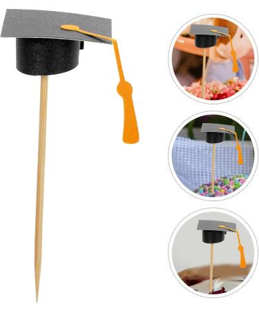 Kichvoe 2024 Graduation Cap Cupcake Toppers 7pcs Class of 2024 Grad Cap Cupcake Picks Food Appetizer Picks for Graduation Theme Party Cake Decorations Party Supplies - Buy Online on GoSupps.com