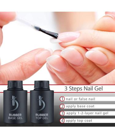 Kodi Professional Rubber Base Gel | 35ml Soak Off Polish for Long Lasting Nails | Non-Toxic & Scentless | Easy to Use under LED/UV Lamp - Buy Online on GoSupps.com