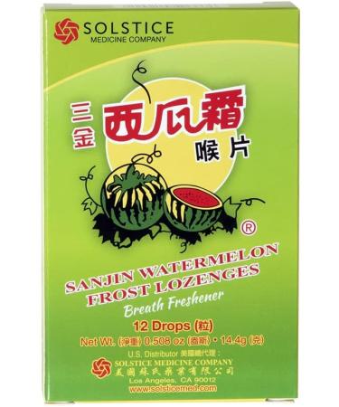 Sanjin Watermelon Frost Lozenge - Soothing Relief | Buy 3 Boxes (12 Lozenges) | Fast International Shipping - Buy Online on GoSupps.com