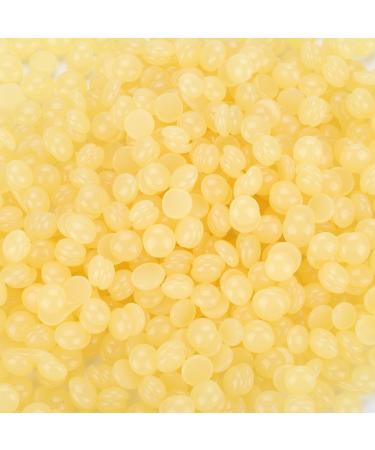 Professional hard wax pearls depilatory wax pellets beans with solid film no strip required pain -free gentle hair removal of full 1000g (honey) 1 piece (1 Pack)