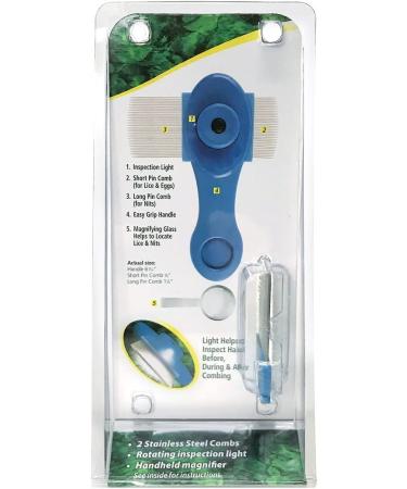 Ezy Dose Kids Lice Comb with Tea Tree Oil | Hair Care for Baby, Toddler, Adult | Includes Spray, Protective Cap, Stainless Steel Pin Teeth - Bonus Pack - Buy Online on GoSupps.com