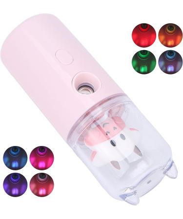 Qukaim Facial Mist Sprayer Cute Cartoon Animal Facial Mist Sprayer Portable Skin Moisturizing Nano Spray for Home Office Pink - Buy Online on GoSupps.com