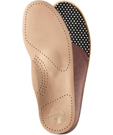 Bergal Ortho Comfort Orthopedic Insoles for Men - Genuine Leather Size 45 - Brown | Premium Foot Support for International Shipping - Buy Online on GoSupps.com