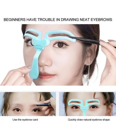 Eyebrow Stencils Folding Handheld Eyebrow Card Adjustable Eyebrow Grooming Kit Drawing Tool Makeup DIY Cosmetic Tool Eyebrow Ruler Measure Tool Shape Stencil - Buy Online on GoSupps.com