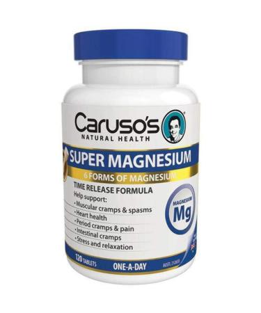 Carusos Natural Health Super Magnesium 120 Tablets