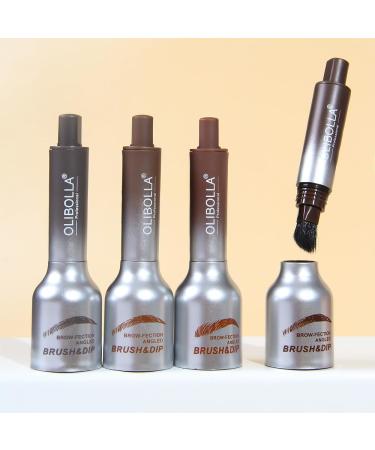 Upgraded Microblading Eyebrow Pen - Waterproof Brow Tint & Contouring with Angled Brush | Realistic Hair-Like Strokes (04 Dark Brown) - International Shipping Available - Buy Online on GoSupps.com