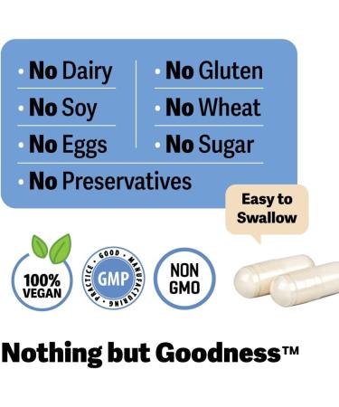 High Absorption Magnesium Glycinate Supplement - 120mg Elemental Magnesium - Non-GMO, Vegan - 90 Capsules - Buy Online on GoSupps.com