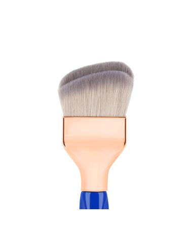 Bdellium Tools Golden Triangle 971 Large Slanted Double Dome Blender | Vegan Synthetic Makeup Brush for Foundation Application & Blending - Blue (1pc - Buy Online on GoSupps.com
