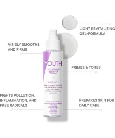YOUTHPHYTO DERMATO Advanced Anti-Age Hydrating Lotion - 3.4 Fl Oz Skin Priming Facial Toner Essence for Smooth Balanced Skin | Shop Internationally - Buy Online on GoSupps.com