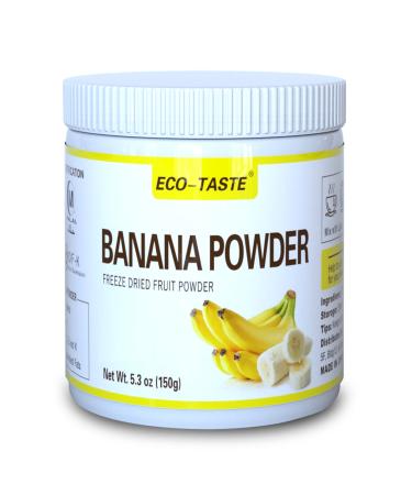 Banana Fruit Powder, 150g (5.3 oz), 100% Raw, Vegan, No Fillers, Non-GMO 5.3 Ounce (Pack of 1)