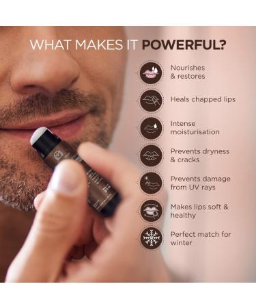 Buy The Man Company Nourishing Lip Balm | Moisturizes with Vitamin E Almond & Olive Oil | Soft Supple Lips - 4gm - International Shipping Available - Buy Online on GoSupps.com