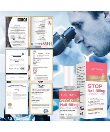 Stop Nail Biting & Thumb Sucking Solution - Break the Habit - 15ml for Adults & Children - Buy Online on GoSupps.com