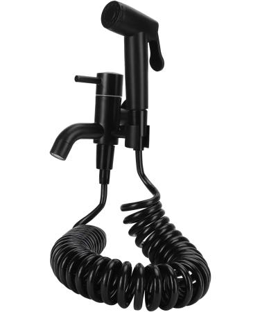 Shop Bidet Accessories: G1/2 Handheld Black Alloy Toilet Sprayer - High Pressure Bathroom Upgrade - Buy Online on GoSupps.com