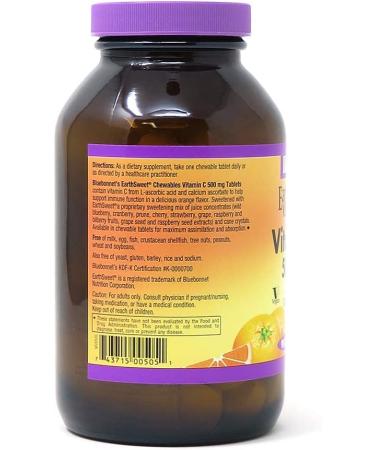 Buy Bluebonnet EarthSweet Chewables Vitamin C 500mg - 90 Orange Chewable Tablets - Buy Online on GoSupps.com