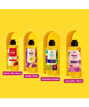 P.lum BodyLovin Hawaiian Rumba Body Oil - Non-Greasy Lightweight & Nourishing | Long Lasting Beachy Fragrance for Dry Skin | 100ml - Buy Online on GoSupps.com