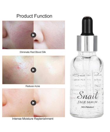 Hydrating Snail Serum - Anti-Aging Face Essence with Collagen | Moisturizing Striae & Wrinkle Cream - 30ml - Buy Online on GoSupps.com
