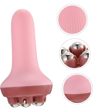 Beavorty 4PCs Massage Roller Set | Derma Roller & Percussion Device | Yoga & Hand Massage Tools - Rosa 14.5x7.5cm - Buy Online on GoSupps.com