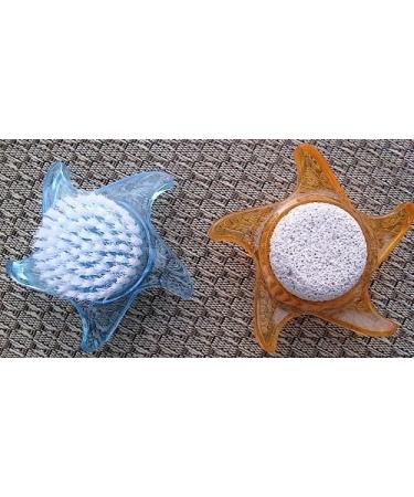 Osma 68380 nail brush hand brush pumice stone acrylic star Color:orange