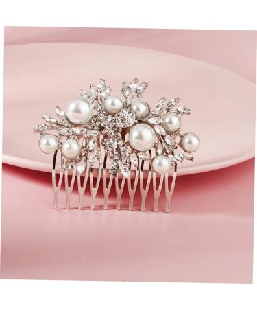 NUSITOU Bridal Comb Bridal Hair Comb Bridesmaid Hair Comb Rhinestone Hair Comb Bride Pearls Hair Comb Wedding Hair Comb Wedding Hair Accessory Bride Hair Comb - Buy Online on GoSupps.com