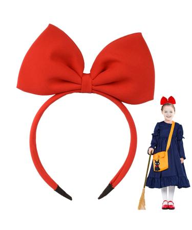 HoveBeaty Hair Band Bow Headbands Headdress for Women and Girls  Perfect Hair Accessories for Party and Cosplay (Red)